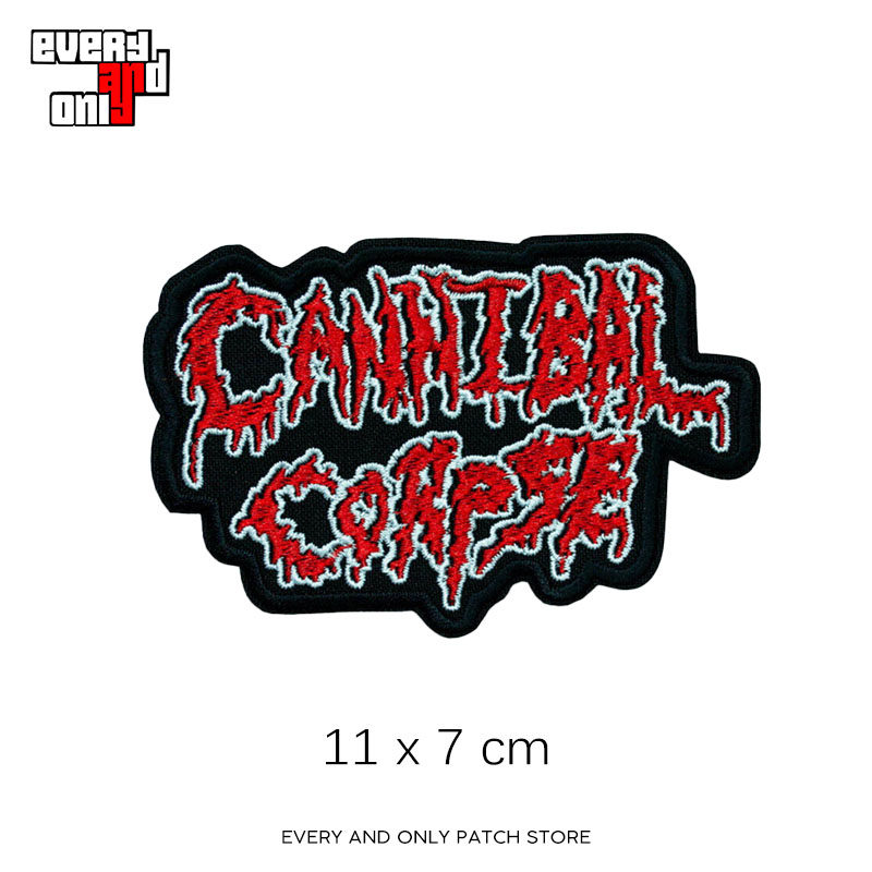 cannibal corpse食人尸死亡金属乐队logo刺绣背贴patch布标布贴