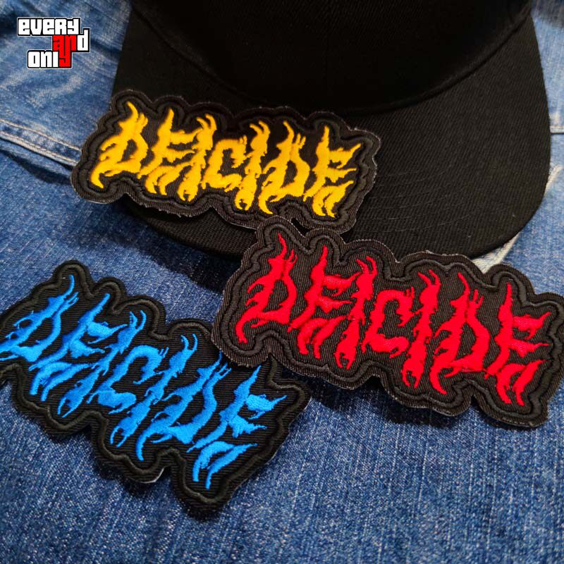 deicide死亡金属乐队音乐周边摇滚刺绣patch布标补丁布贴2件包邮