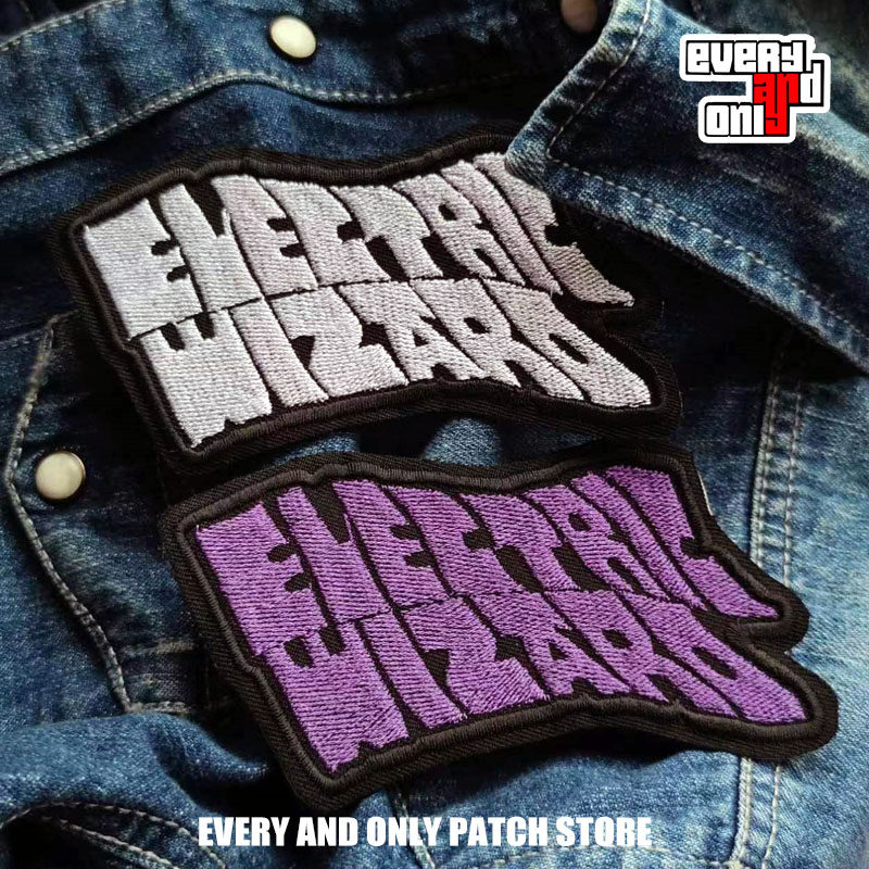 electric wizard厄运金属乐队周边刺绣patch衣贴马甲补丁布贴布标