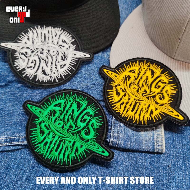 rings of saturn土星环技术死亡金属乐队周边parch刺绣布标布贴