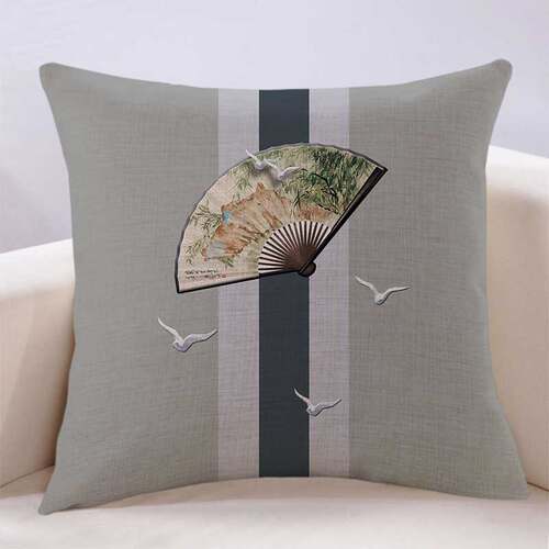 可拆洗数码印花客厅沙发家用布艺