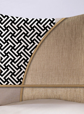 现代轻奢大地暖色耐脏抱枕简约客厅沙发靠枕样板房装饰靠背垫软包