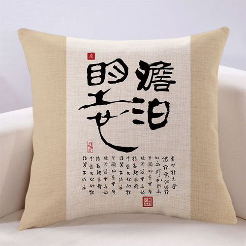 杭州可拆洗布艺茶室PP棉万燊抱枕