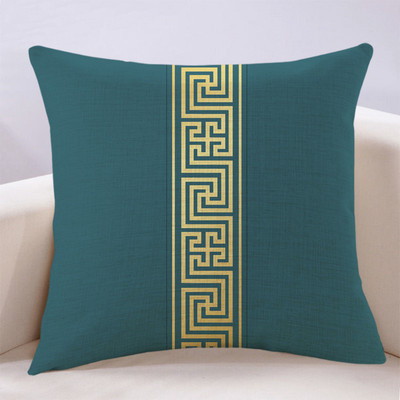 棉麻混纺客厅复古印花抱枕布艺