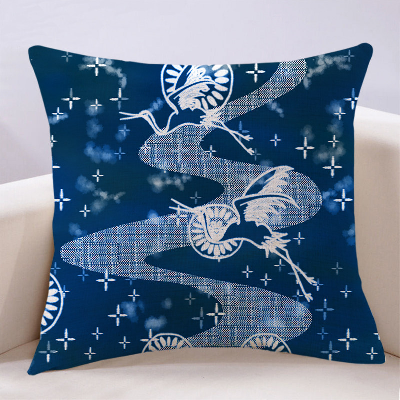 新中式青花扎染民族风花纹抱枕靠垫中国风蓝染沙发客厅高档大靠背,居家布艺,靠垫/抱枕,淘宝优惠券,粉丝福利购,淘宝优惠卷