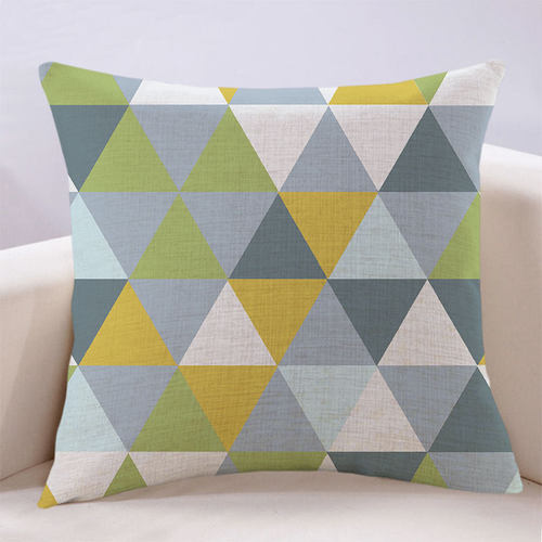 现代简约北欧沙发抱枕格纹靠垫