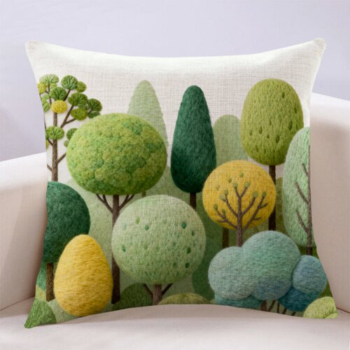 现代小清新治愈系绿色抱枕靠垫
