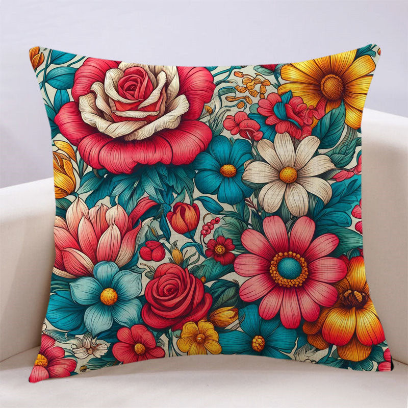 万燊PP棉田园沙发复古花卉布艺