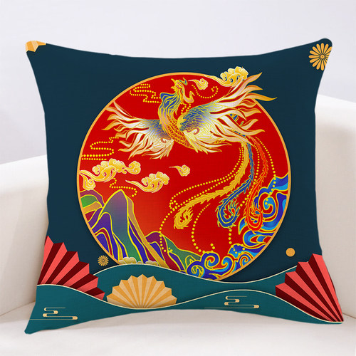 中式国潮沙发靠枕客厅抱枕套万燊