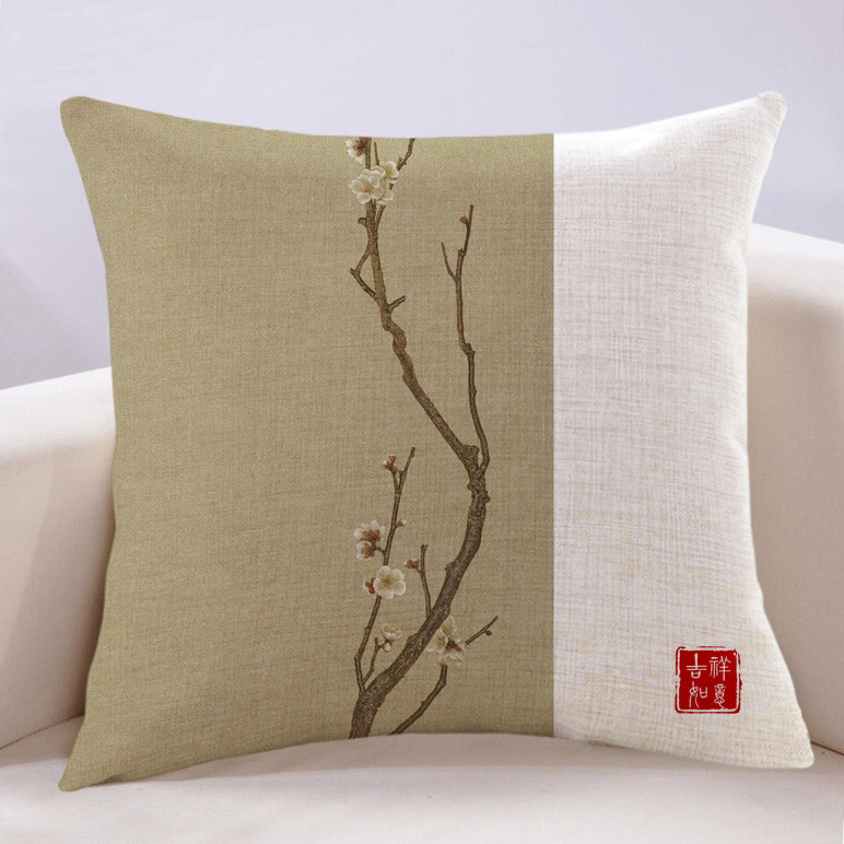 可拆洗布艺抱枕家用PP棉万燊杭州