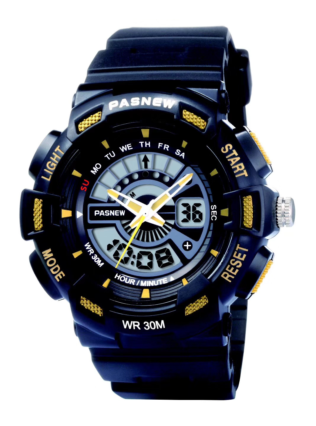 正品百圣牛手表防水夜光日历学生青少年多功能户外运动电子表490