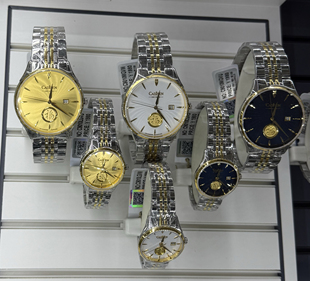 CADISEN卡迪森情侣手表臻金系列石英防水男女表商务休闲百搭9010