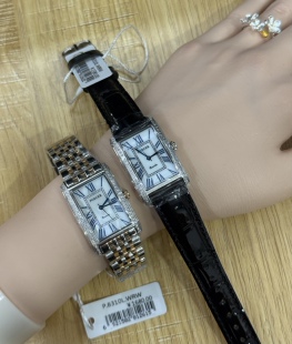poscer宝时捷手表女方形时尚防水石英表皮带保时捷钢带女腕表8310