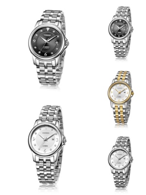 正品CADISEN卡迪森手表男女情侣全自动机械表商务休闲防水8052