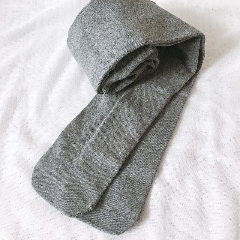 春秋灰色打底裤女针织连裤袜秋冬打底袜竖条纹外穿袜连裤袜加厚