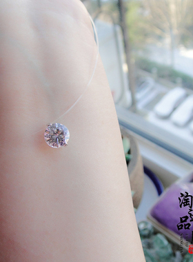 原创手作风锆钻弹簧扣七夕项链