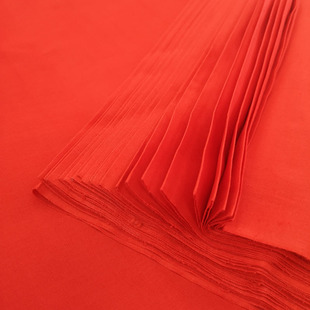 纯棉红布料节庆婚嫁佛堂神台寺庙布料包邮民俗风水棉布红布面料