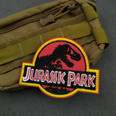 侏罗纪公园冲锋衣刺绣魔术贴章