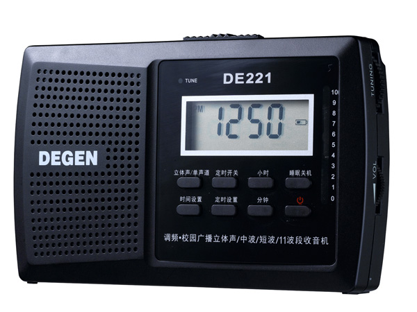 Degen/µÂ¾¢ DE221У԰¹ã²¥µ÷ƵÖв¨¶Ì²¨DSPÓ¢ÓïËÄÁù¼¶¿¼ÊÔÊÕÒô»ú