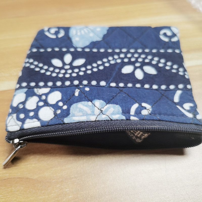 DIY蓝印花布小钱包休闲复古零钱包全棉老粗布 民族风手包 送长辈