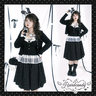 轻亚风开衫 硬糖大码 限时8.8折 吊带波点芭蕾蛋糕裙套装 新品