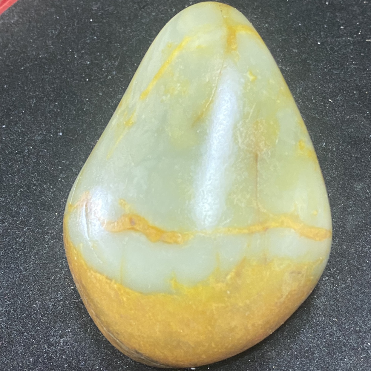 和田玉籽料原石632克青白籽料玉石玉和田籽玉玉籽青玉玉伴杨生玉