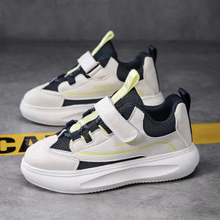 儿童跑步鞋男童鞋2025春秋季新款网面男孩运动鞋女粉红轻便户外潮