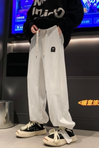 AK91*P55 控78元 直播数据款~加绒加厚束脚运动休闲卫裤潮男图片