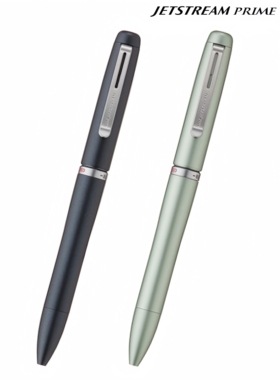 预d日本uni三菱Jetstream Prime商务旋转切换三色金属笔杆圆珠笔