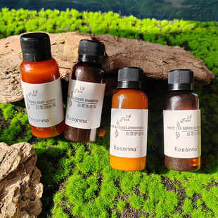 碧丽诗Kosonma酒店高档民宿会所宾馆30300ml大瓶白茶洗发水沐浴露