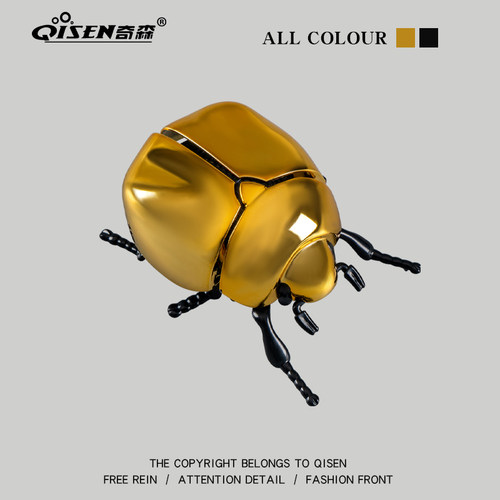 发条金龟子上弦玩具会动的昆虫甲壳虫婴儿仿真模型爬行玩具男女孩