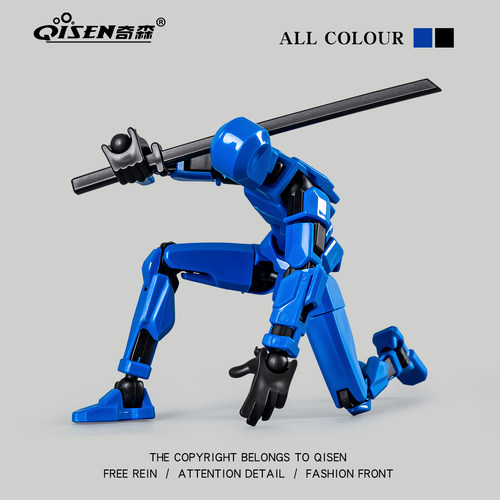 3D打印多关节可动变形手办模型