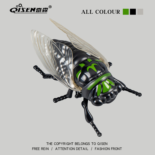 儿童仿真动物金蝉模型发条