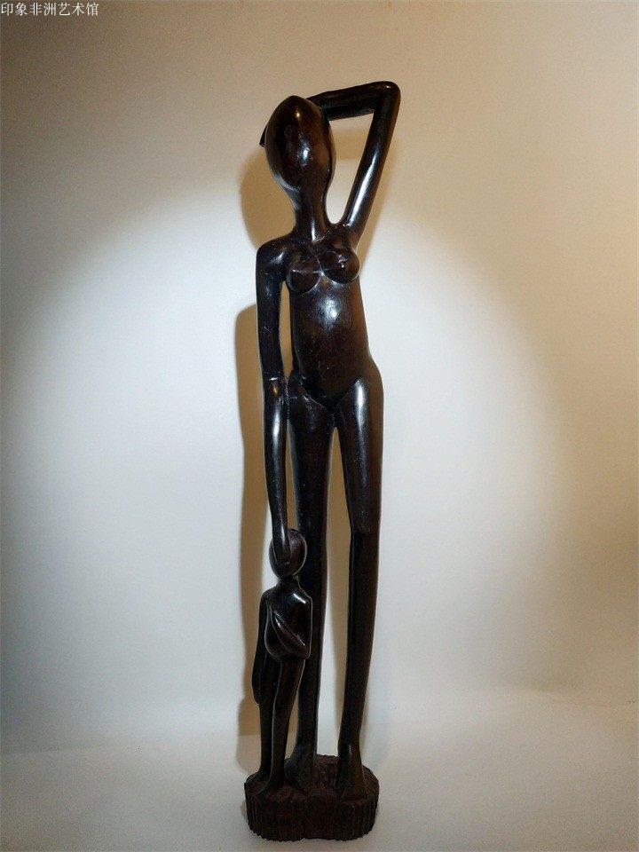 非洲木雕工艺品人物乌木马赛人像雕肯尼亚家居会所样板间红木摆件