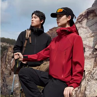 飞禽平替!大厂订单!户外男女秋冬茄克加绒软壳衣冲锋衣夹克外套