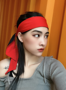 运动后绑网球拳击跳舞男女头带