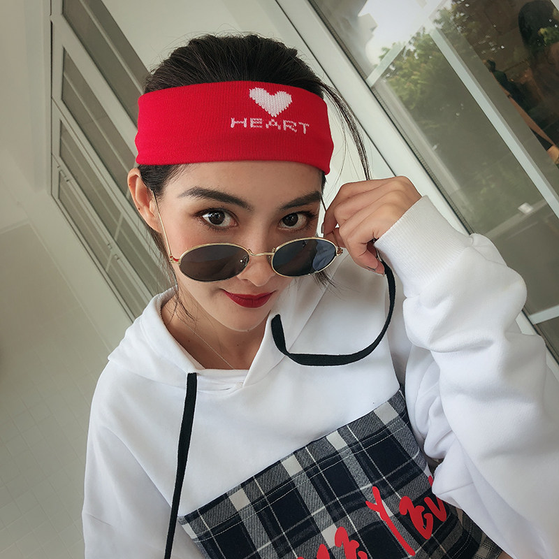 个性儿童运动发带日韩小孩嘻哈街舞男女童少儿毛线针织表演头戴