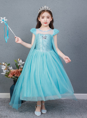 冰雪奇缘eles2艾莎公主裙电影同款cosplay角色扮演服生日表演裙子