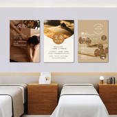 独特三伏灸广告挂画 饰画中医美容馆宣传墙画 冬病夏治养生艾灸装