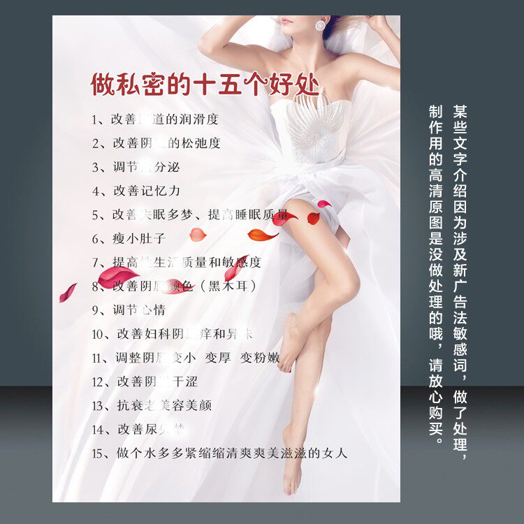 私密养护好处挂画 美容院妇科月子中心装饰画生殖保养护理墙壁画