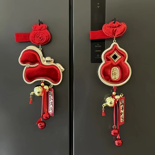 马年门把手保护套2026年新款葫芦小马防静电门挂新年乔迁之喜装饰