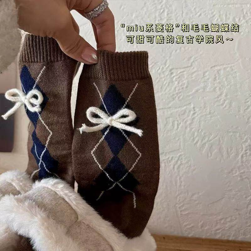 新品秀款菱格字母提花中筒袜棉袜ins风堆堆袜灰色中筒袜子女潮袜,女士内衣/男士内衣/家居服,连裤袜/打底袜,淘宝优惠券,粉丝福利购,淘宝优惠卷