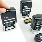 回墨印章 翻斗经典 三胜新力shiny日期印章中文可调日期S 300英文款