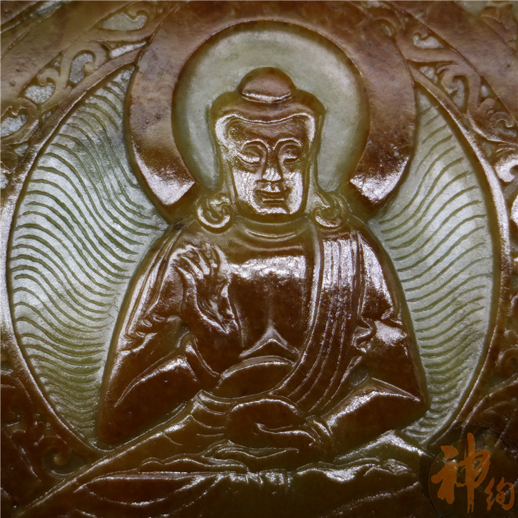 和田玉籽料佛祖扬州山子雕大摆件佛主罗汉俏色珍藏工艺美术大师琢