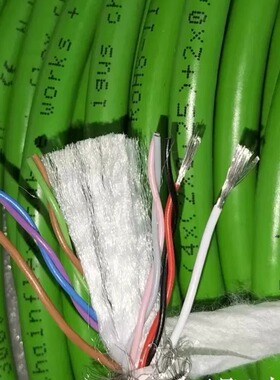 易格斯10芯屏蔽线4x2x0.25+2x0.5测量系统电缆CF211柔软耐油拖链