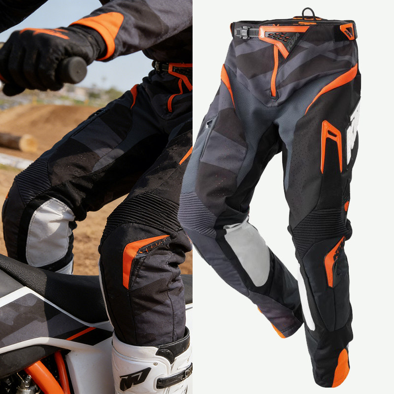 KTM山地越野摩托车赛车裤泥地林道速降运动裤骑行防摔拉力服长裤