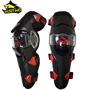 猎战狼儿童专业越野摩托车骑行护具防摔防风机车赛车装备护膝四季