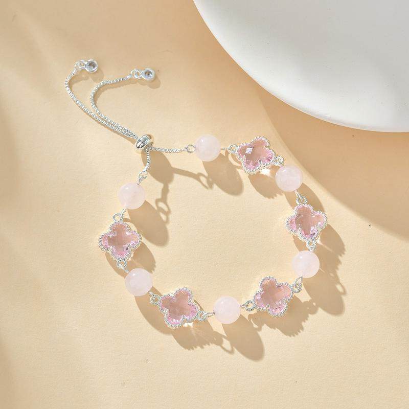 普陀山四叶草水晶手链女新中式马粉粉黛佳人黄水晶手串寺庙文创,节庆用品/礼品,文化创意手环,淘宝优惠券,粉丝福利购,淘宝优惠卷