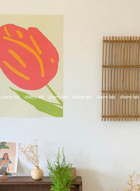 CHERRY Leb|韩国设计ins风郁金香花朵民宿装饰海报服装店墙壁贴画