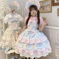 【 Fondant Cake 】~ Original Lolita dress by White Sugar Girl, cute halter dress, Summer Lolita thumbnail 2